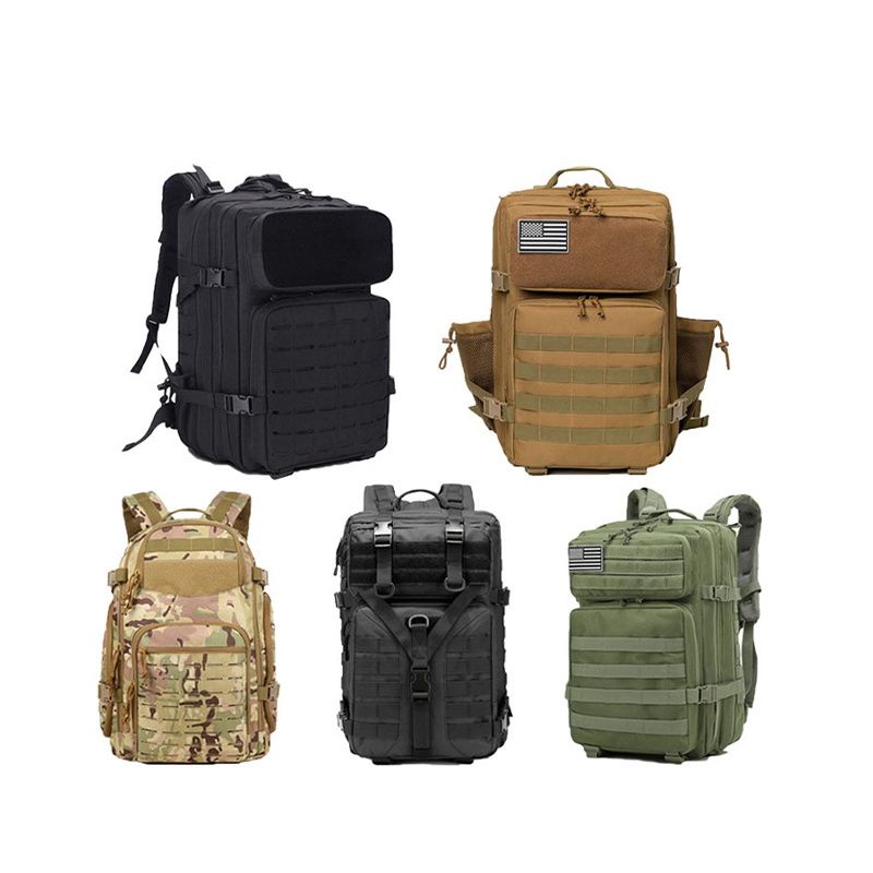 3P Tactical Camouflage Backpack Outdoor Mountaineering Cycling Bag Multi-Function Camping Bag Waterproof Combination Bag