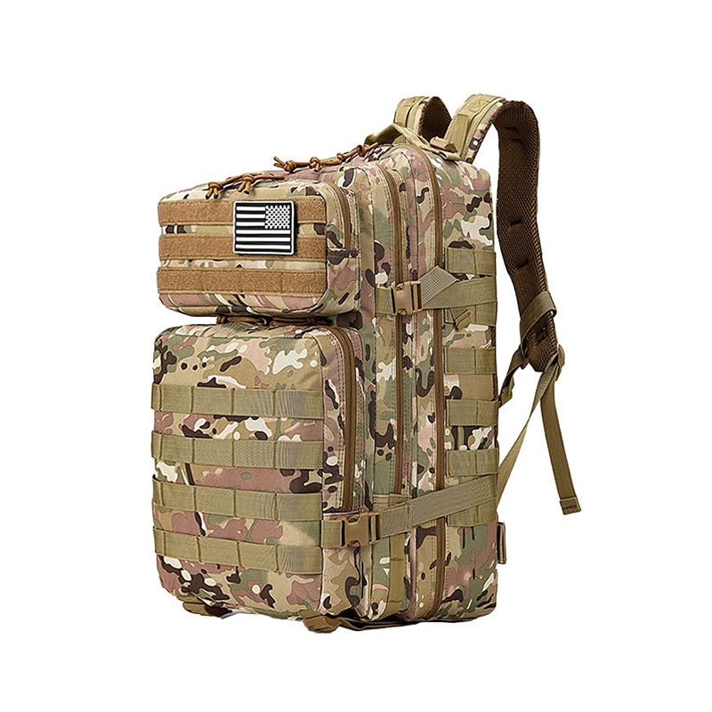3P Tactical Camouflage Backpack Outdoor Mountaineering Cycling Bag Multi-Function Camping Bag Waterproof Combination Bag